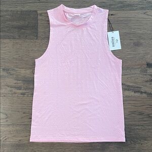 ZYIA Pink Perforated Activewear Top